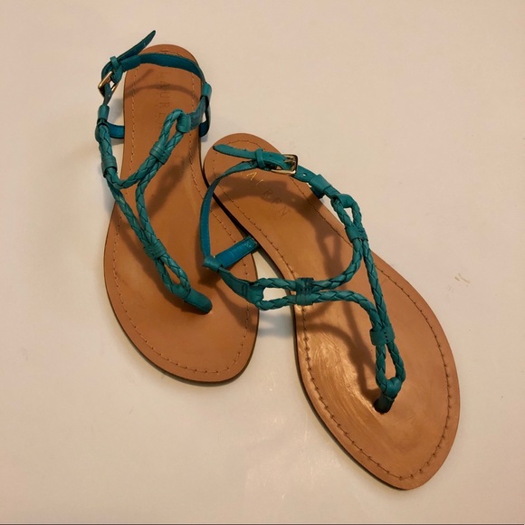 Teal Ralph Lauren rope sandals - Picture 2 of 3